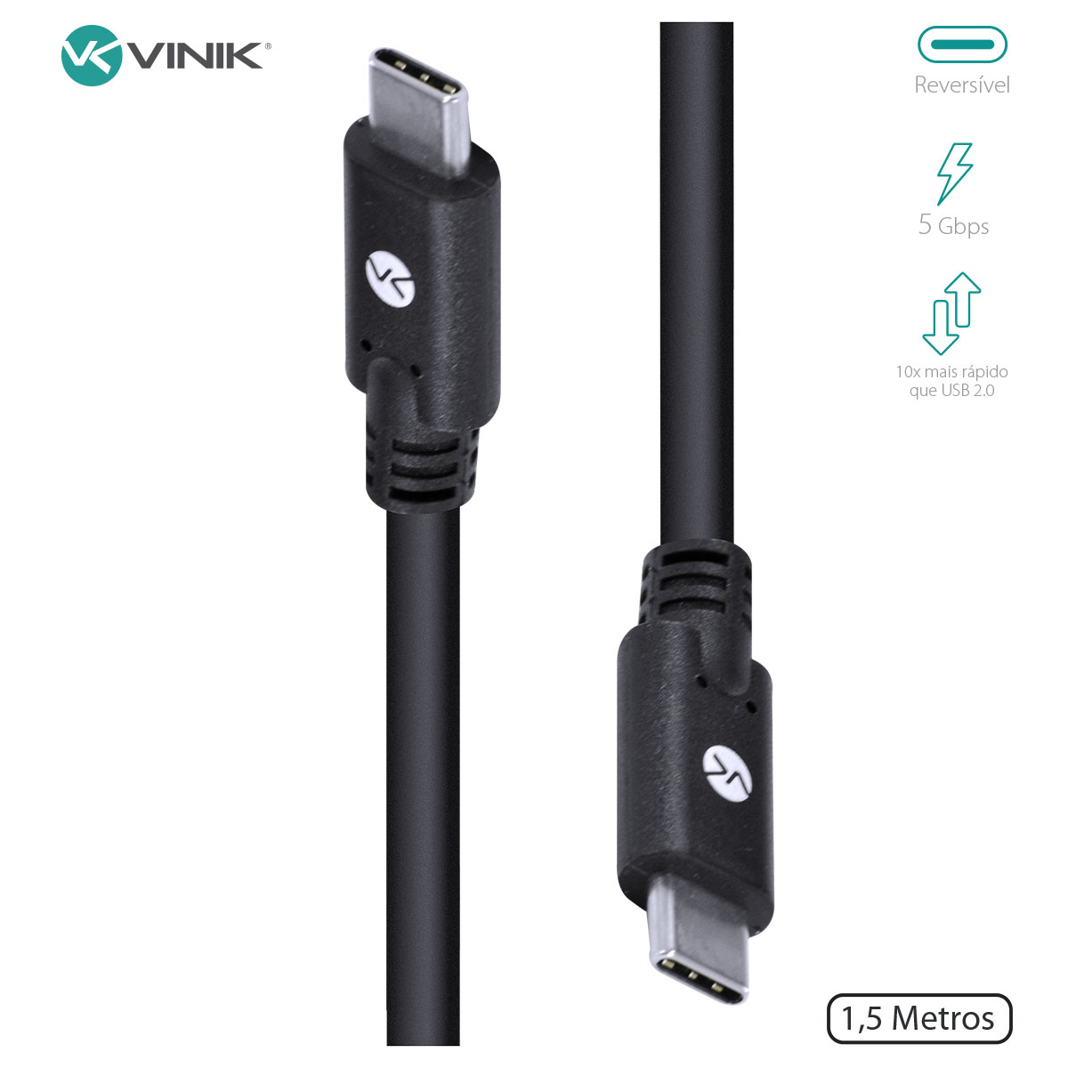 Cabo Usb Tipo C X Tipo C V3.2 Gen1 5gbps ...