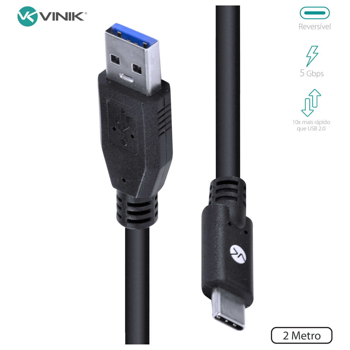Cabo Usb Tipo C X Usb A V3.2 Gen1 5gbps 3...