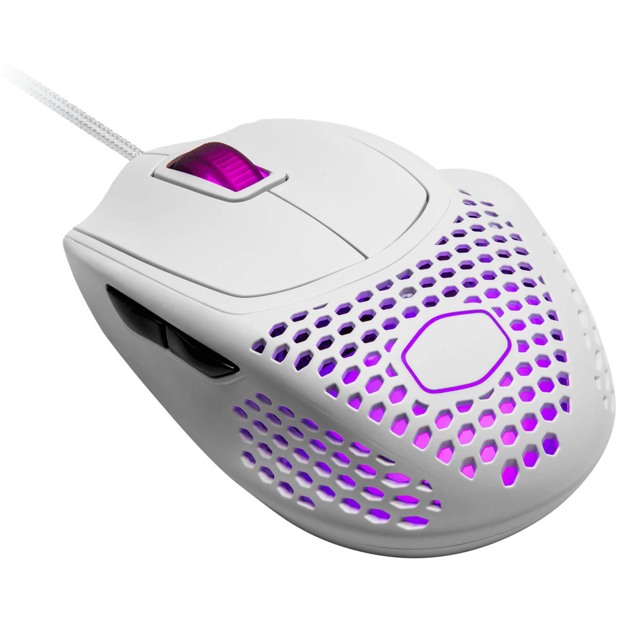 Mouse Gamer Mm720 Branco Fosco Rgb Ultral...