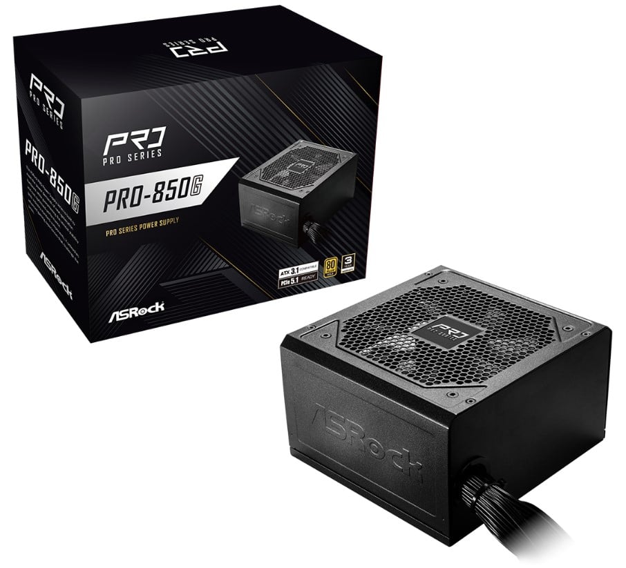 Fonte Asrock Pro 850w 80 Plus Gold Atx 3....