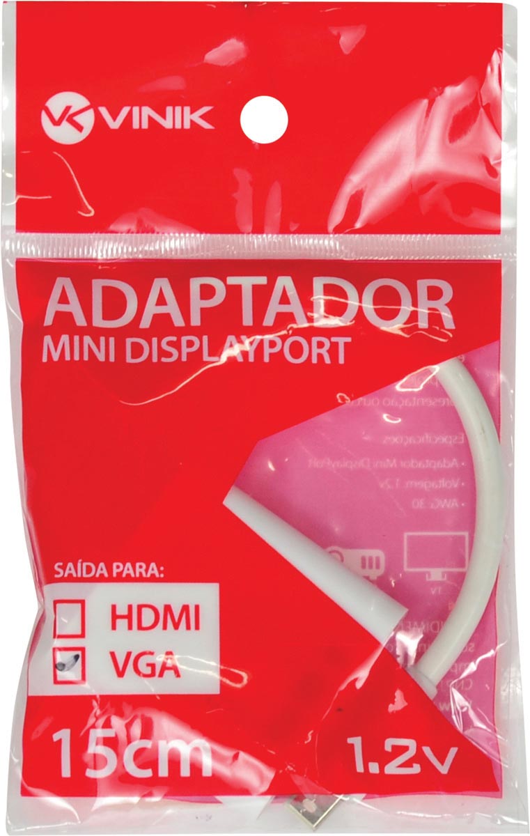 Adaptador Mini Displayport Macho X Vga Fe...